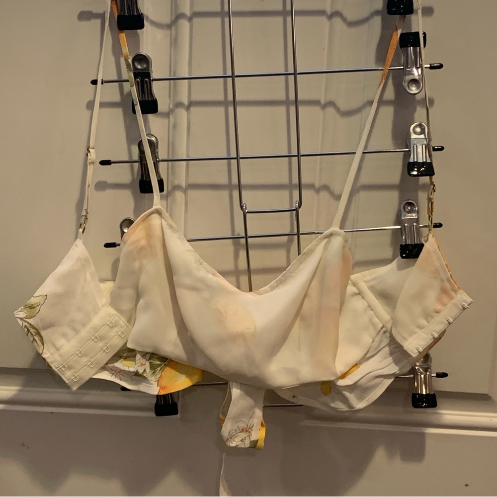 For Love And Lemons Limonada Set Bra Crop Top Matching Relaxed Shorts Pockets S - Picture 10 of 16